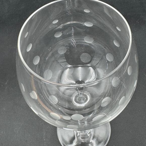 Set/4 Balloon Wine Glasses 8.5" Bubble Design Stemware Simmilar to Mikasa Cheers - Picture 2 of 7